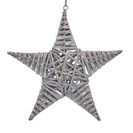 LED Christmas decoration LED/2xAA rattan