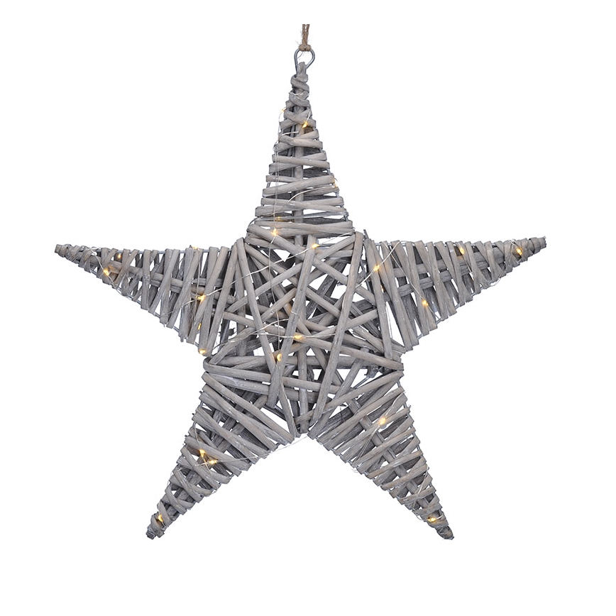 LED Christmas decoration LED/2xAA rattan