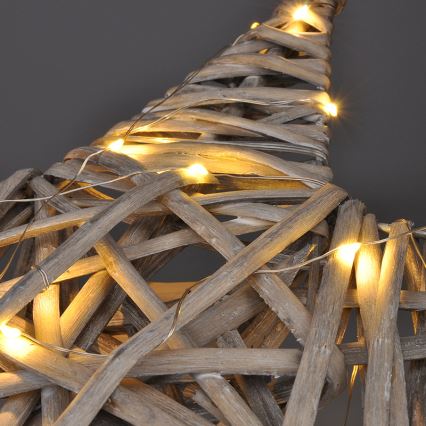 LED Christmas decoration LED/2xAA rattan