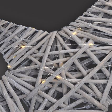 LED Christmas decoration LED/2xAA rattan