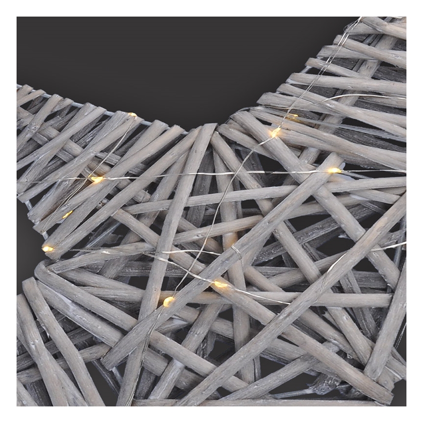 LED Christmas decoration LED/2xAA rattan