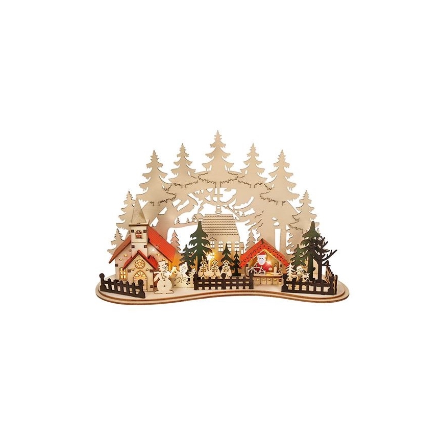 LED Christmas decoration LED/2xAAA small town