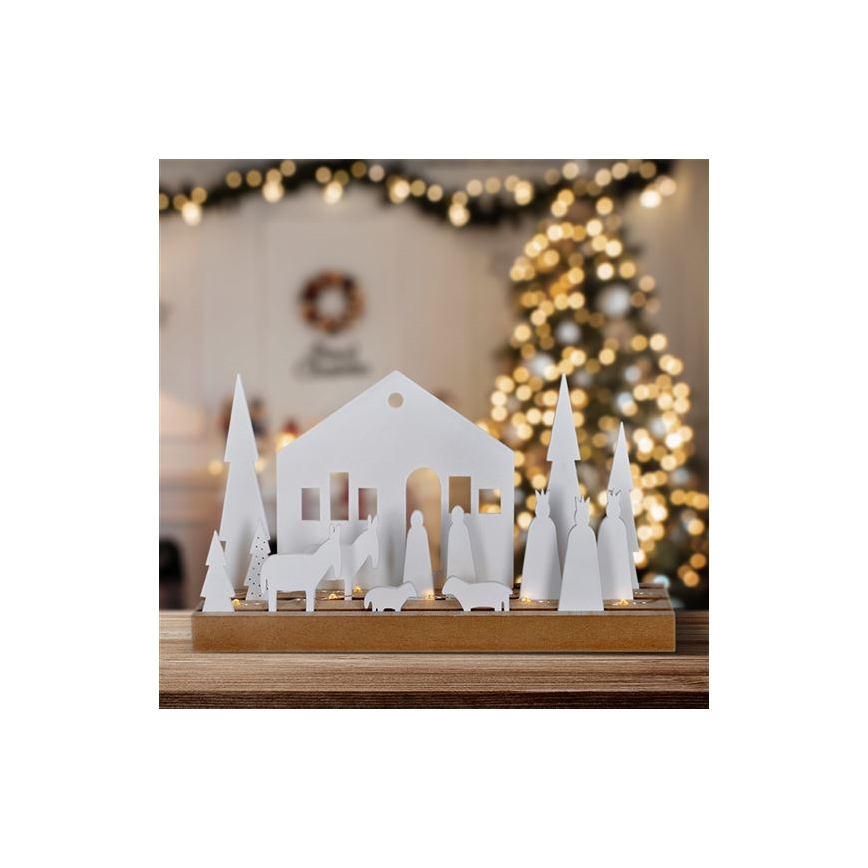 LED Christmas decoration LED/2xAAA spruce