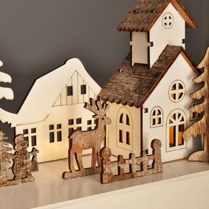 LED Christmas decoration LED/2xAA warm white