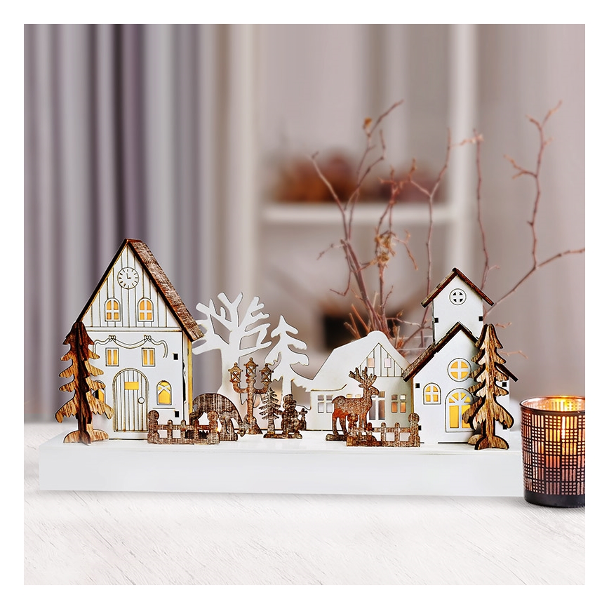 LED Christmas decoration LED/2xAA warm white