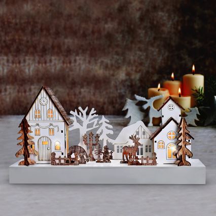 LED Christmas decoration LED/2xAA warm white