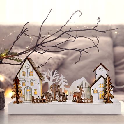 LED Christmas decoration LED/2xAA warm white