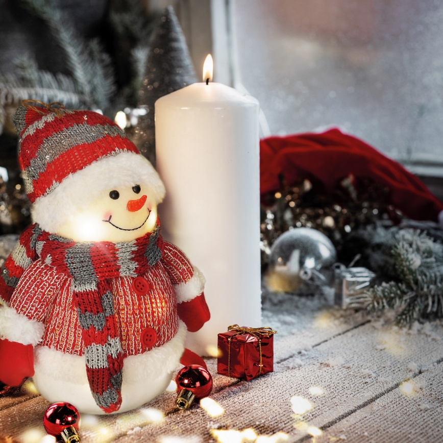 LED Christmas decoration LED/3xAA snowman
