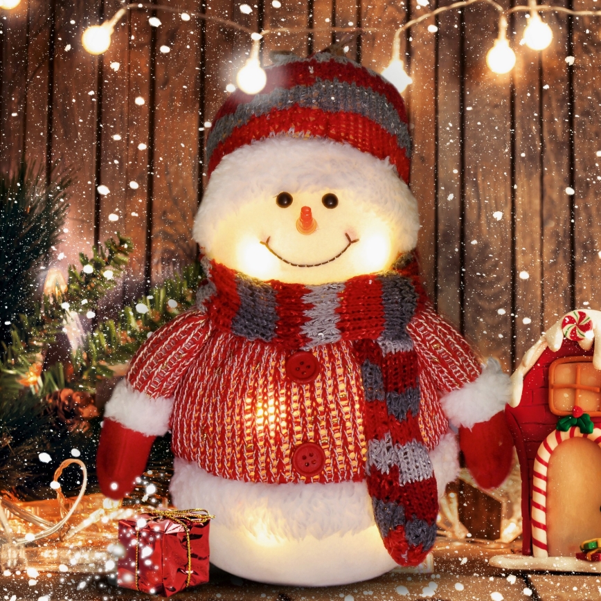 LED Christmas decoration LED/3xAA snowman
