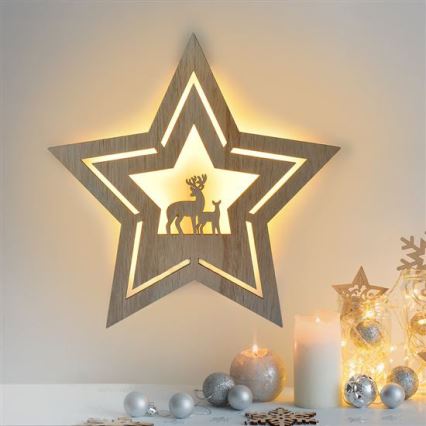 LED Christmas decoration LED/2xAA star