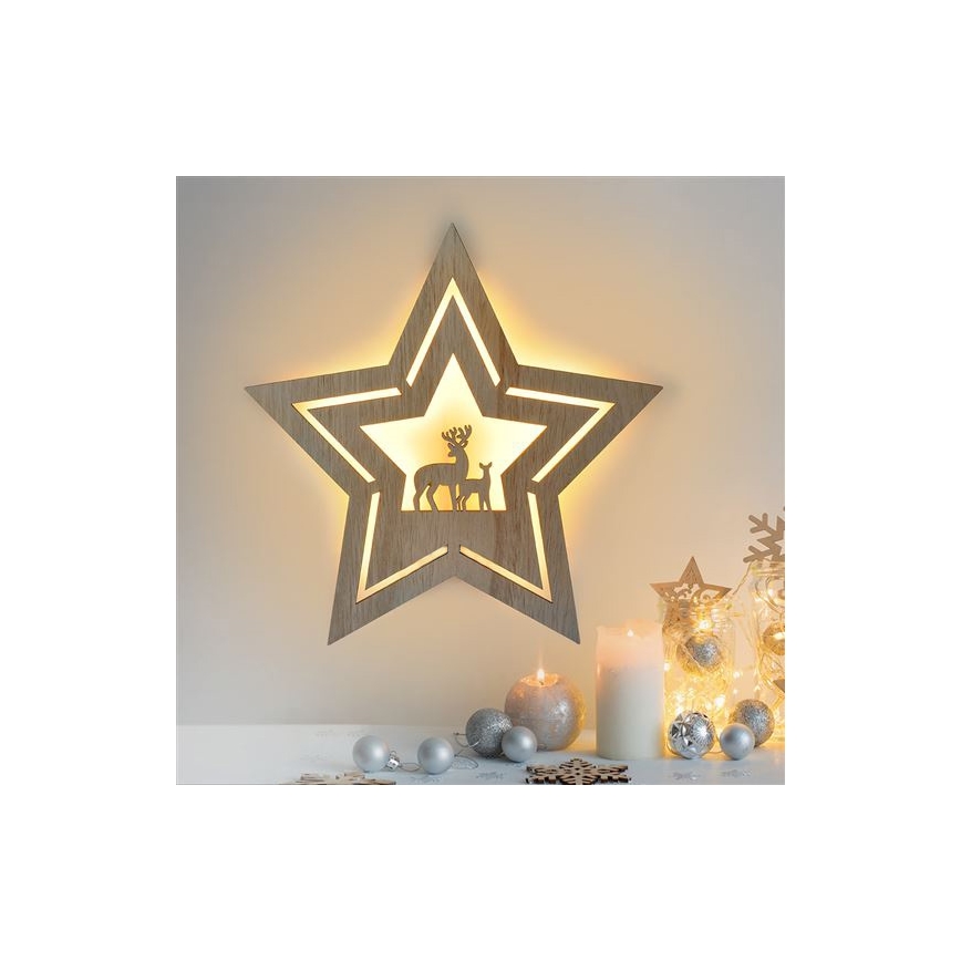 LED Christmas decoration LED/2xAA star