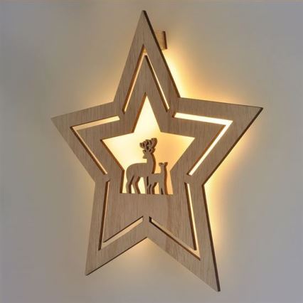 LED Christmas decoration LED/2xAA star