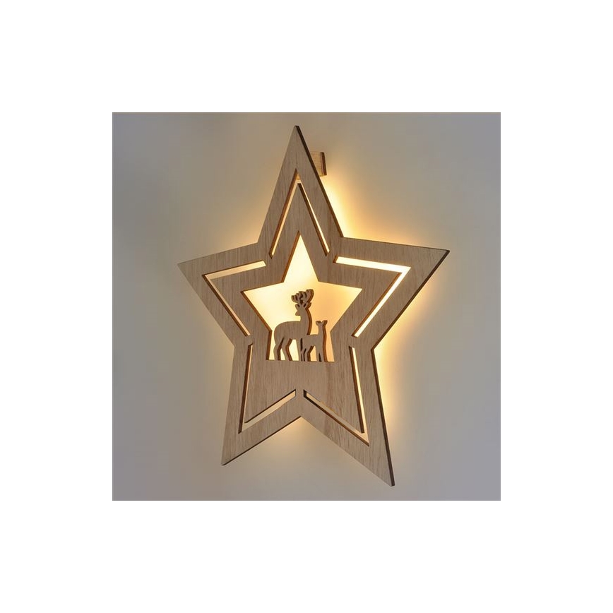 LED Christmas decoration LED/2xAA star