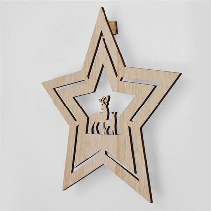 LED Christmas decoration LED/2xAA star