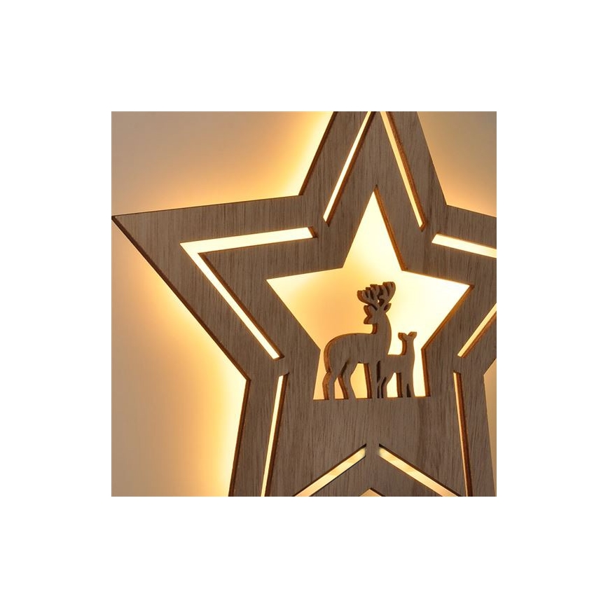 LED Christmas decoration LED/2xAA star
