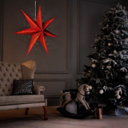 LED Christmas Star Decoration, 60 cm, LED/2xAA