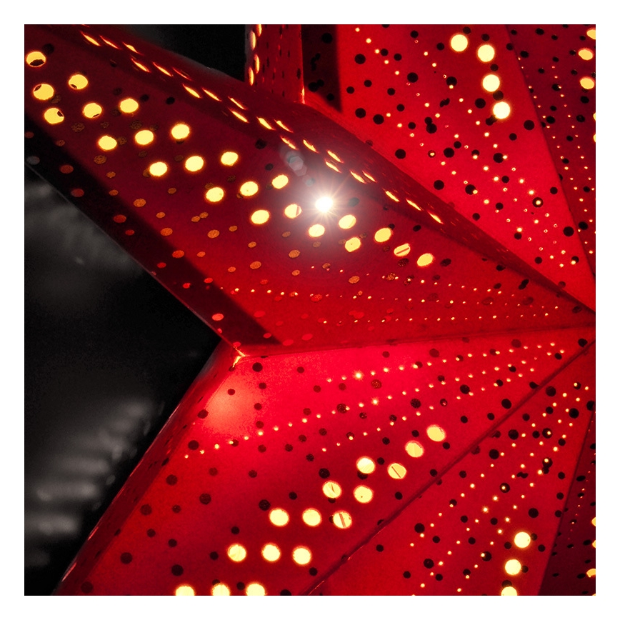 LED Christmas Star Decoration, 60 cm, LED/2xAA