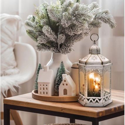 LED Christmas decoration 3xLED/3xAAA lantern