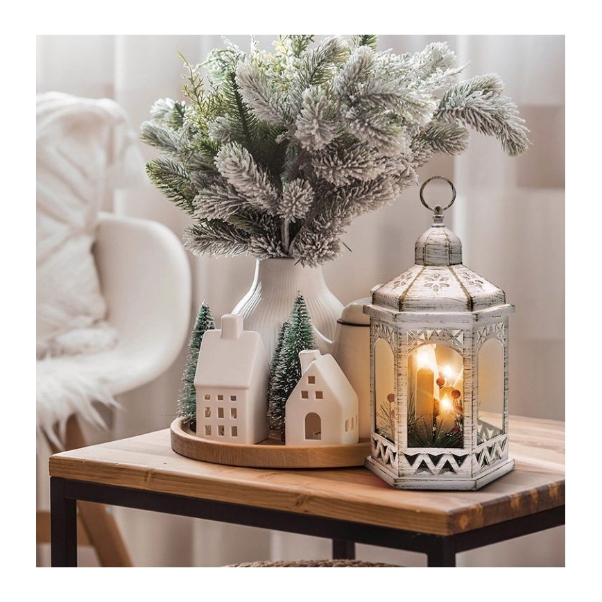 LED Christmas decoration 3xLED/3xAAA lantern