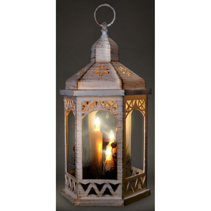 LED Christmas decoration 3xLED/3xAAA lantern