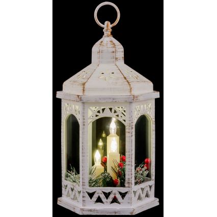 LED Christmas decoration 3xLED/3xAAA lantern