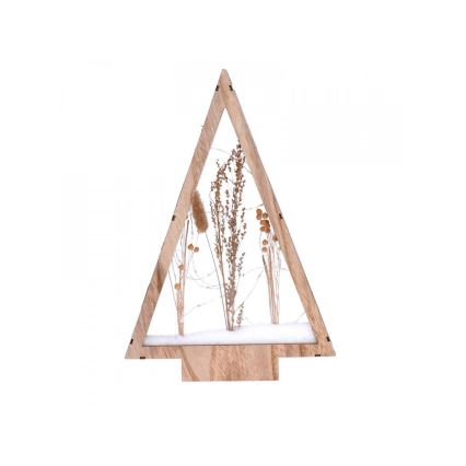 LED Christmas decoration LED/2xAA winter flowers covered with snow
