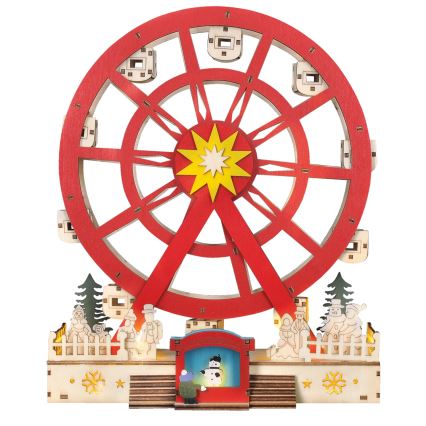 LED Christmas decoration LED/2xAA/warm white carousel