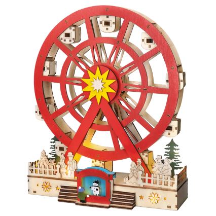LED Christmas decoration LED/2xAA/warm white carousel