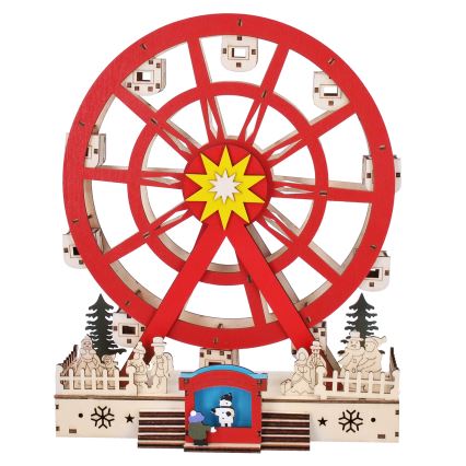 LED Christmas decoration LED/2xAA/warm white carousel