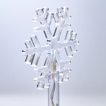 SET 5x LED Outdoor Christmas lamp LED/3xAA/cool white IP44