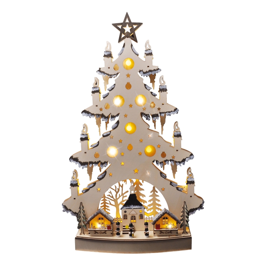 LED Christmas decoration LED/2xAA/warm white tree