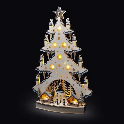 LED Christmas decoration LED/2xAA/warm white tree