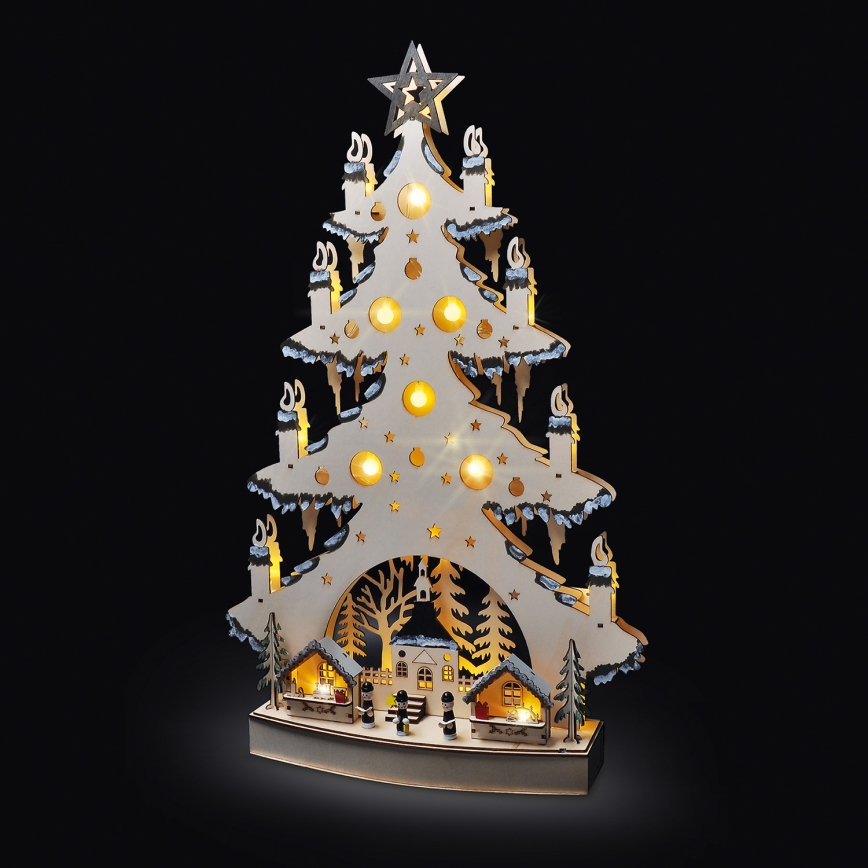 LED Christmas decoration LED/2xAA/warm white tree
