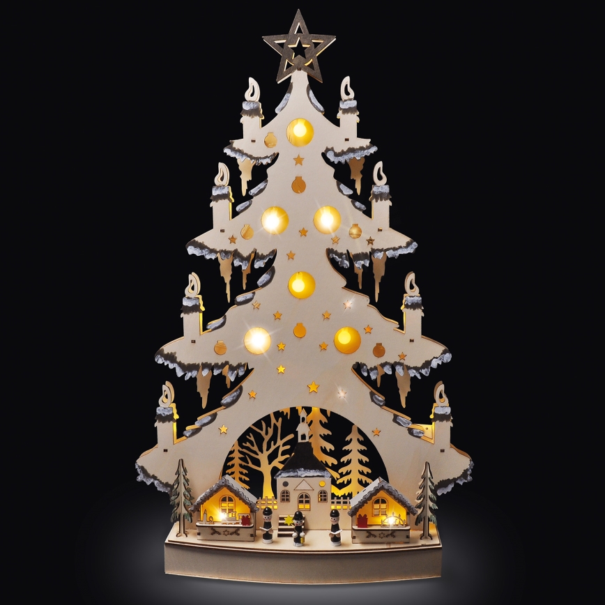 LED Christmas decoration LED/2xAA/warm white tree