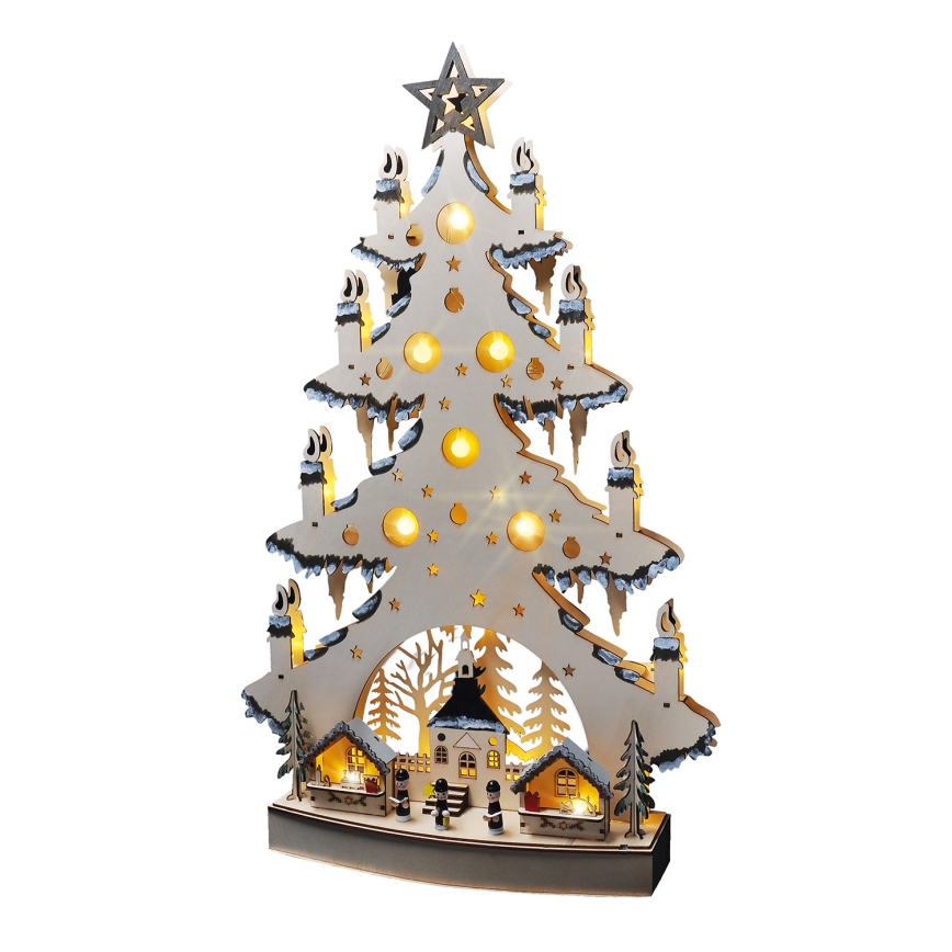LED Christmas decoration LED/2xAA/warm white tree