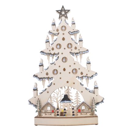 LED Christmas decoration LED/2xAA/warm white tree