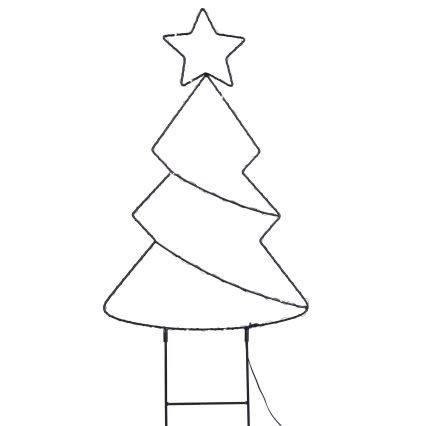 LED Outdoor Christmas Decoration 85xLED/3xAA IP44 Warm White Tree