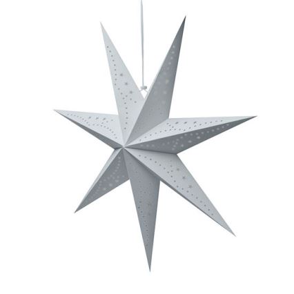 LED Christmas Decoration 20xLED/2xAA Warm White Silver Star