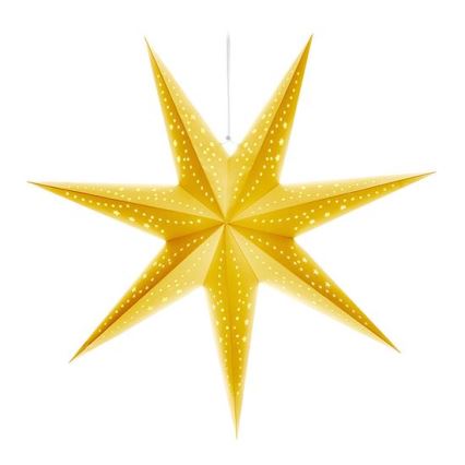 LED Christmas Decoration 20xLED/2xAA Warm White Gold Star