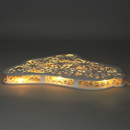 LED Christmas Bell Decoration 9xLED/2xAA Warm White