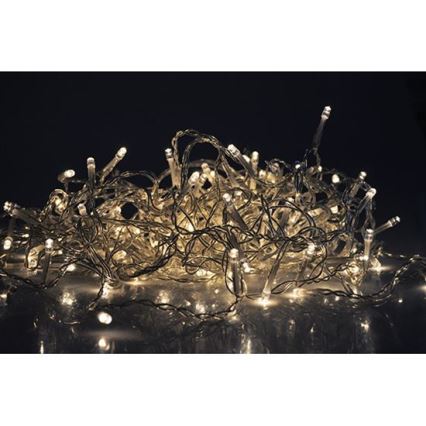 LED Outdoor Christmas curtain 360xLED/8 functions 15m IP44 warm white