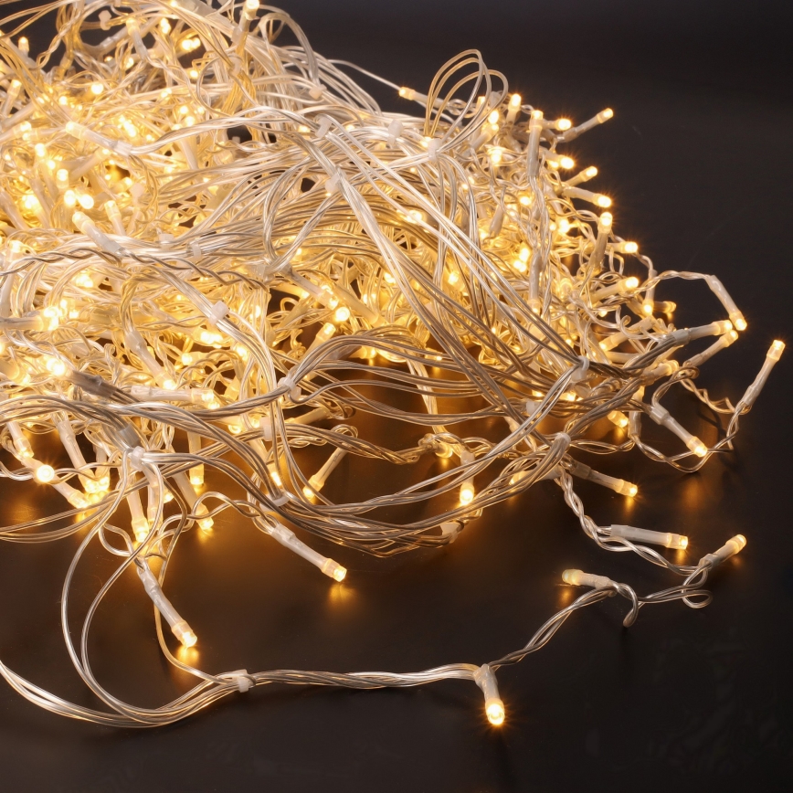 LED Outdoor Christmas curtain 360xLED/8 functions 15m IP44 warm white