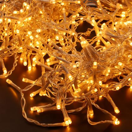 LED Outdoor Christmas Curtain Lights 360xLED/8 functions 15m IP44 warm white