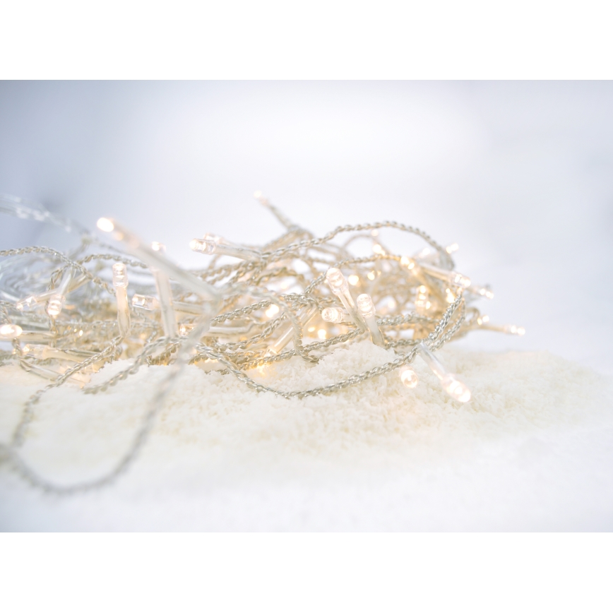 LED Outdoor Curtain Lights 360 LEDs / 8 Functions, 15 m, IP44, Warm White