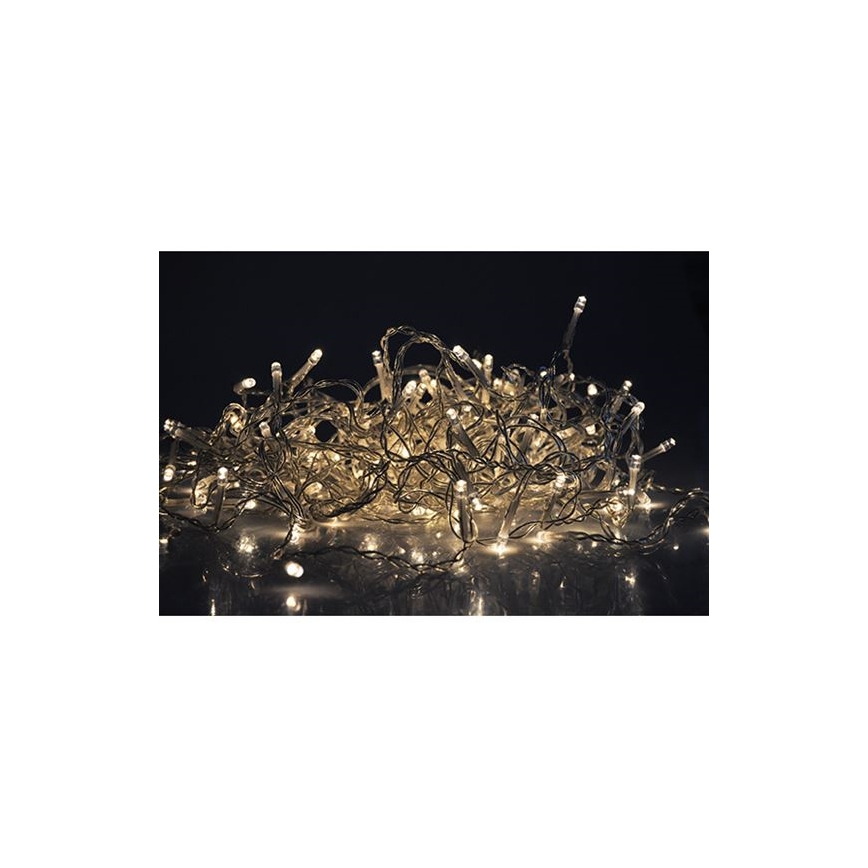 LED Outdoor Curtain Lights 360 LEDs / 8 Functions, 15 m, IP44, Warm White