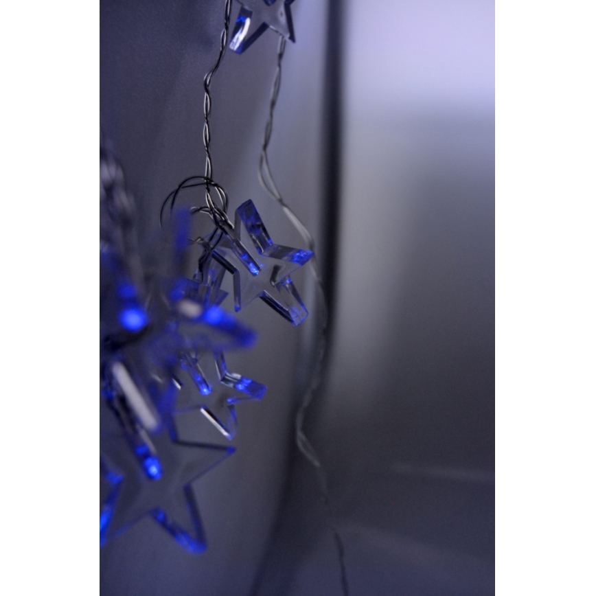 LED  string 10xLED/2xAA 2,5m blue