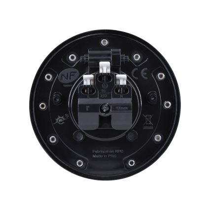 Outdoor built-in floor socket IP55 round