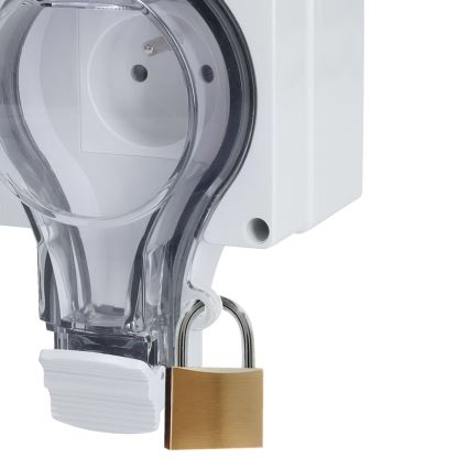 Weatherproof socket for damp environments 230V/16A IP66