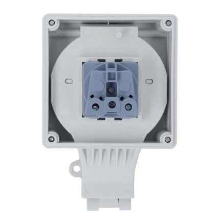 Weatherproof socket for damp environments 230V/16A IP66