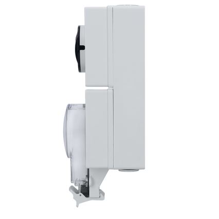 IP66-rated socket with switch for damp environments, 230V/16A